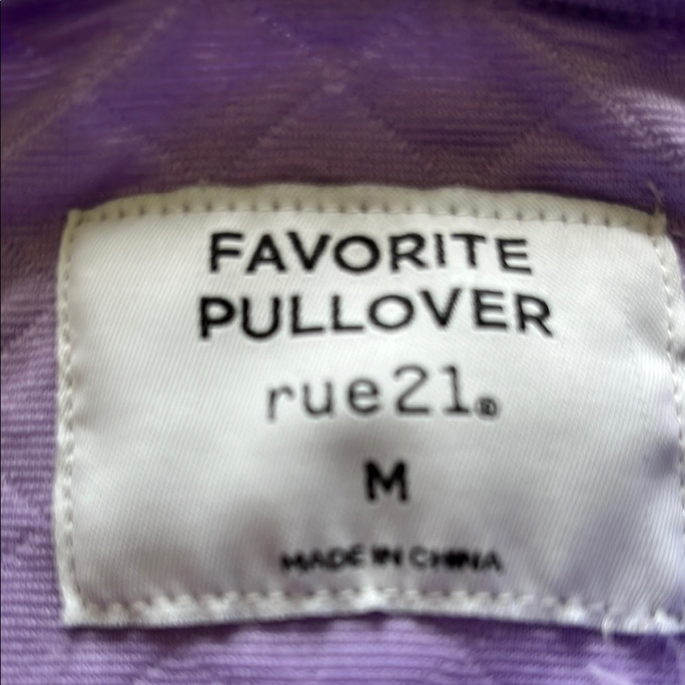 Rue21 Purple Cropped Boxy Sweatshirt - Picture 2 of 8